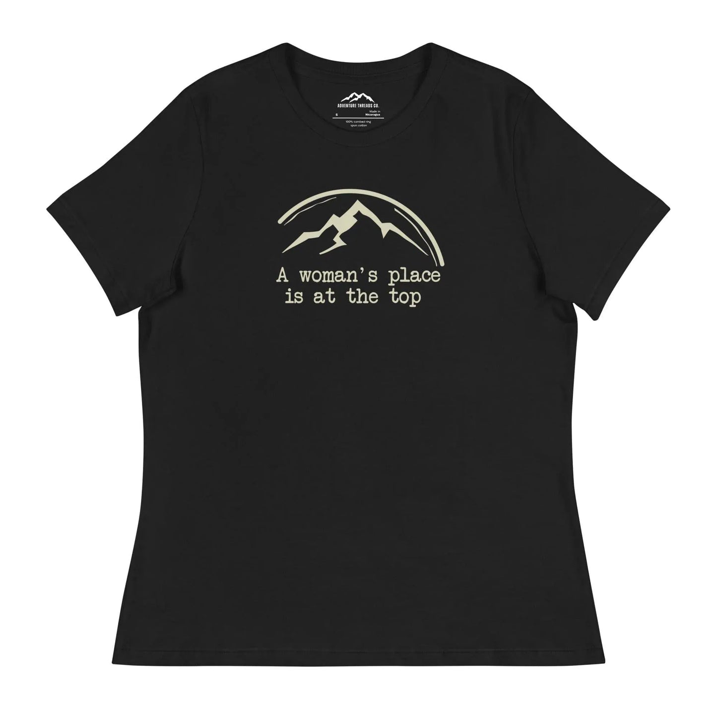 A Woman's Place Is At The Top Women's Relaxed T-Shirt - Adventure Threads Company
