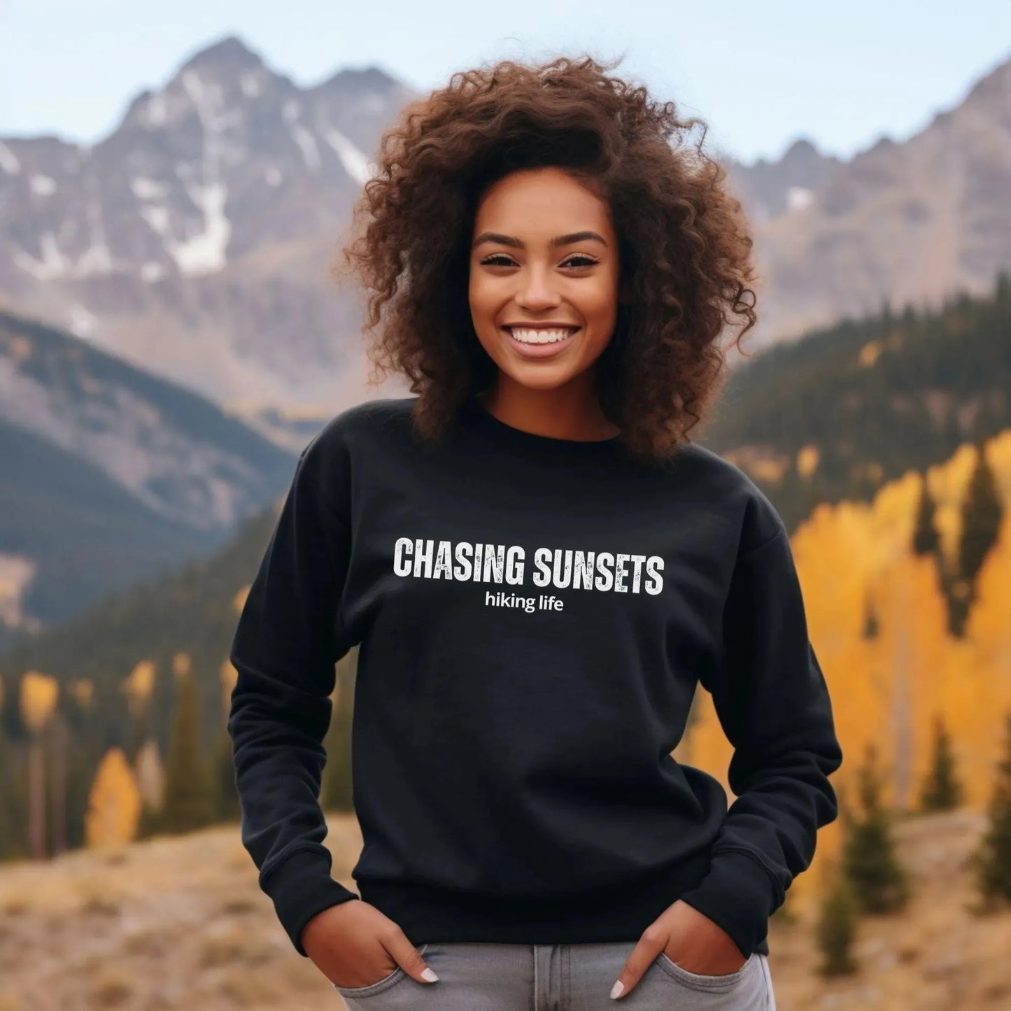Chasing Sunsets Premium Sweatshirt - Adventure Threads Company