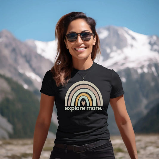 Explore More Rainbow Graphic T-Shirt - Adventure Threads Company