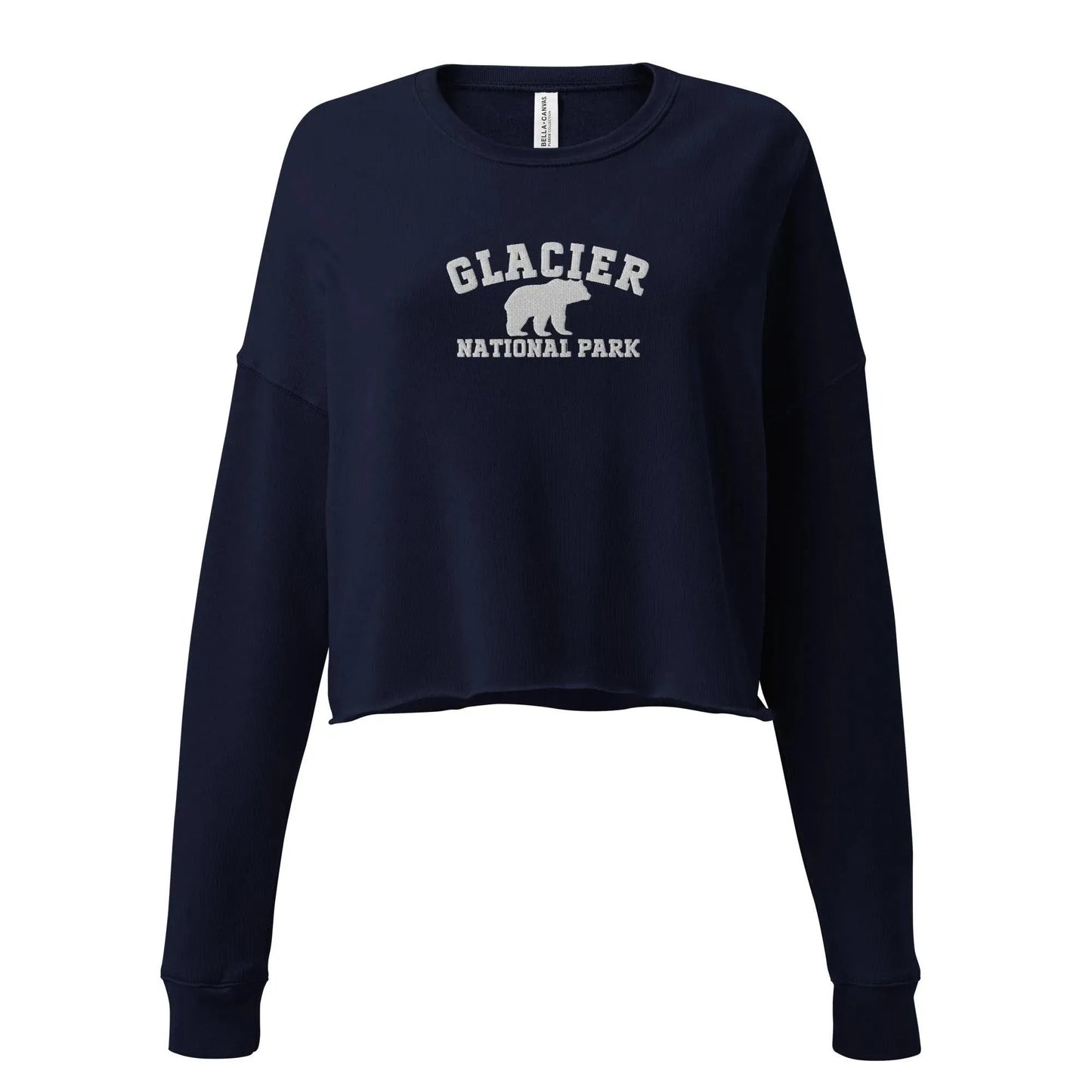Glacier National Park Crop Sweatshirt - Adventure Threads Company