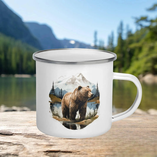 Glacier National Park Enamel Mug - Adventure Threads Company