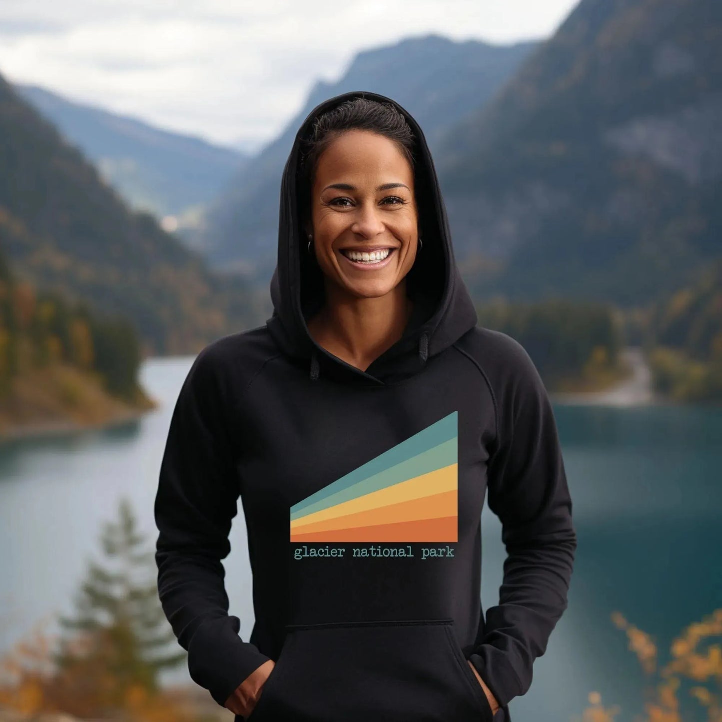 Glacier National Park Sunset Hoodie - Adventure Threads Company