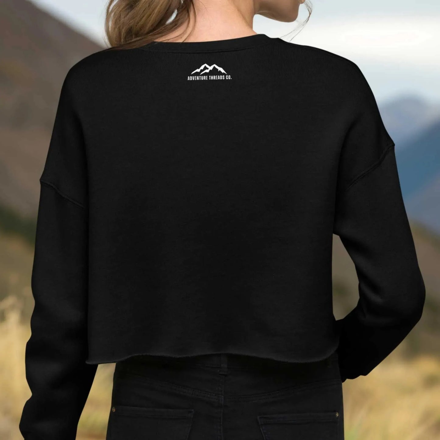 Great Smoky Mountain National Park Embroidered Crop Sweatshirt - Adventure Threads Company