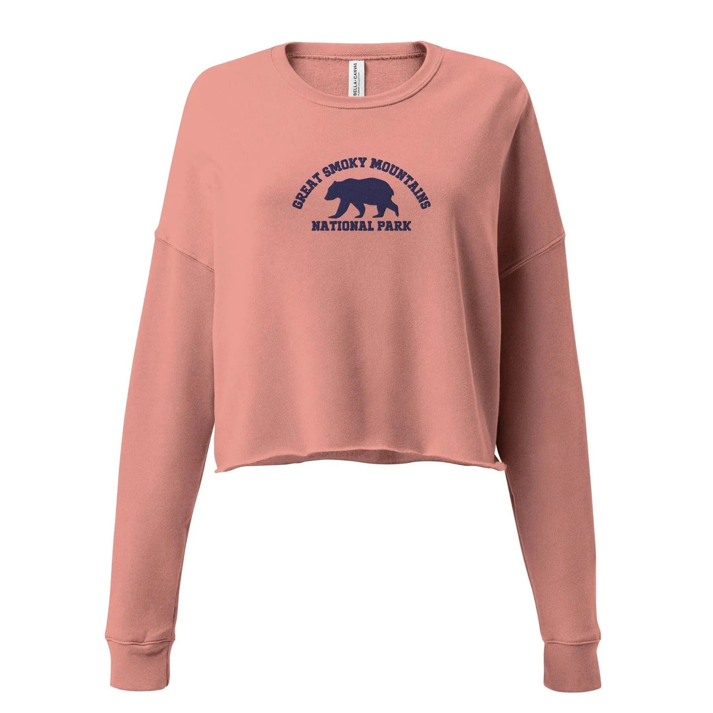 Great Smoky Mountain National Park Embroidered Crop Sweatshirt - Adventure Threads Company