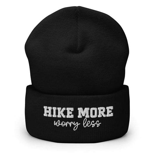 Hike More Worry Less Beanie - Adventure Threads Company