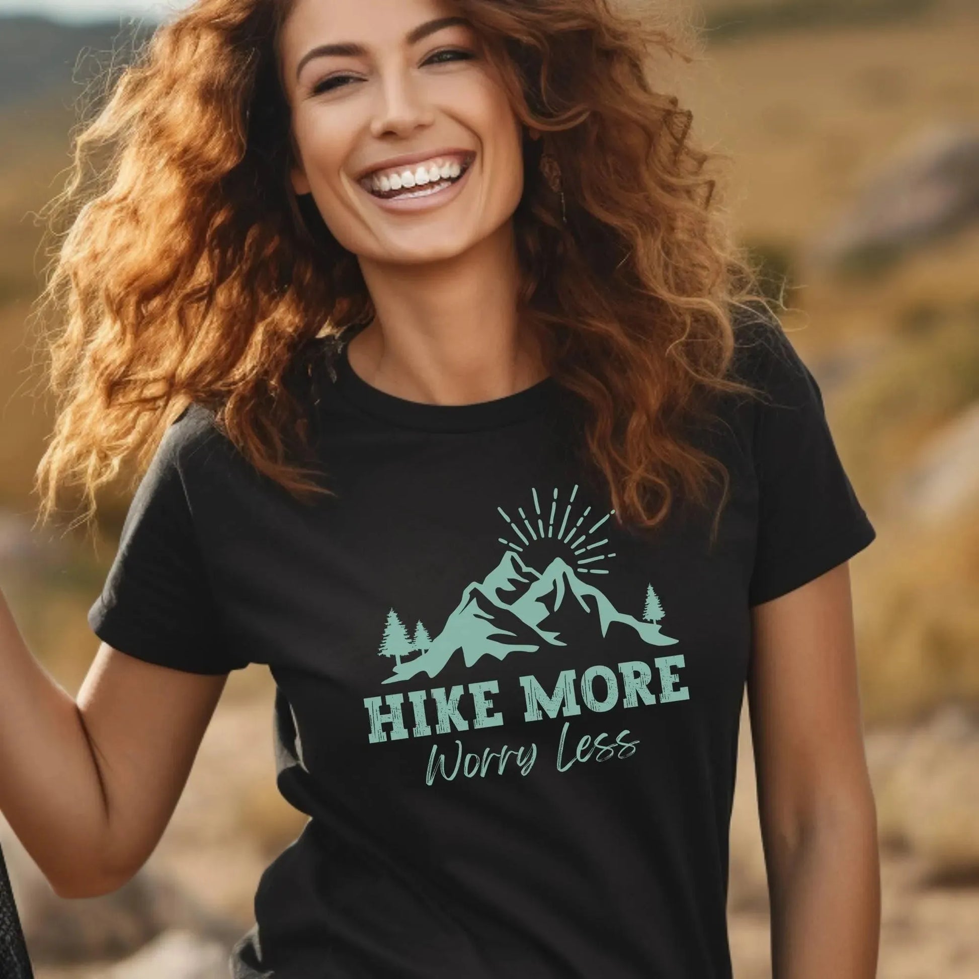 Hike More, Worry Less T-Shirt - Adventure Threads Company