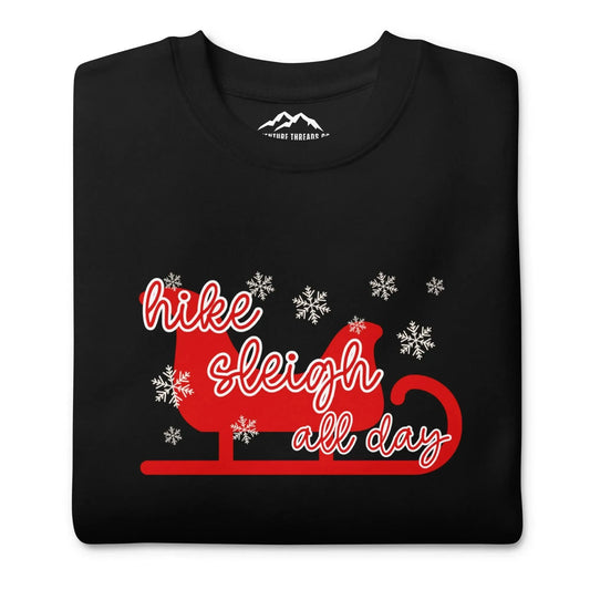 Hike Sleigh Holiday Premium Sweatshirt - Adventure Threads Company