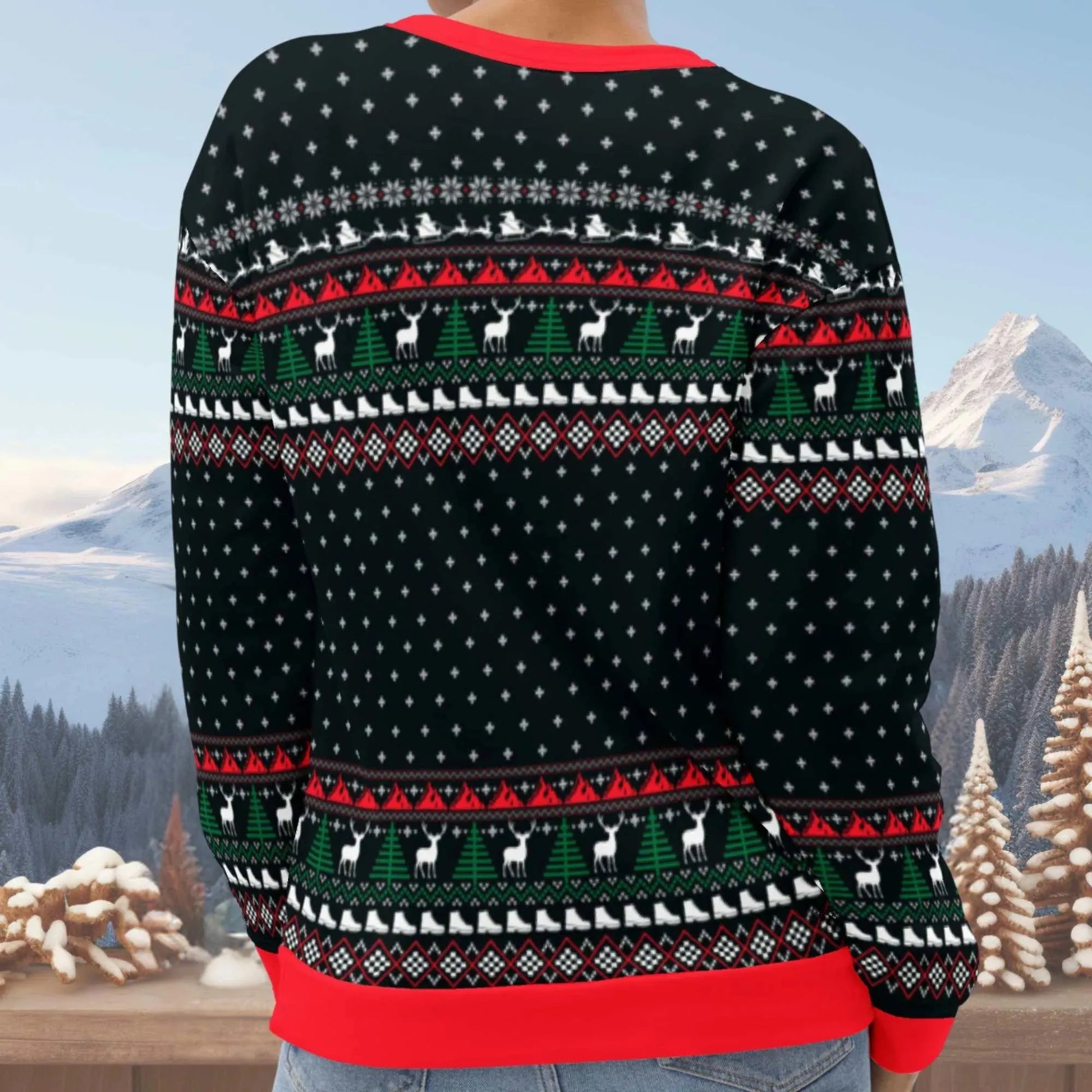 Hike Sleigh Repeat Ugly Christmas Sweatshirt - Adventure Threads Company