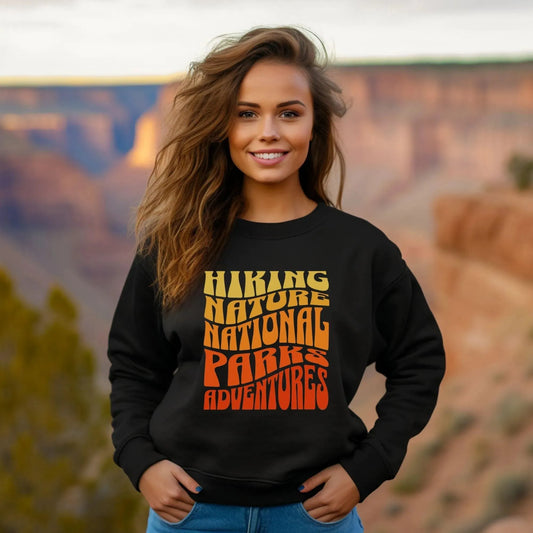 Hiking Nature National Parks Adventures Premium Sweatshirt - Adventure Threads Company