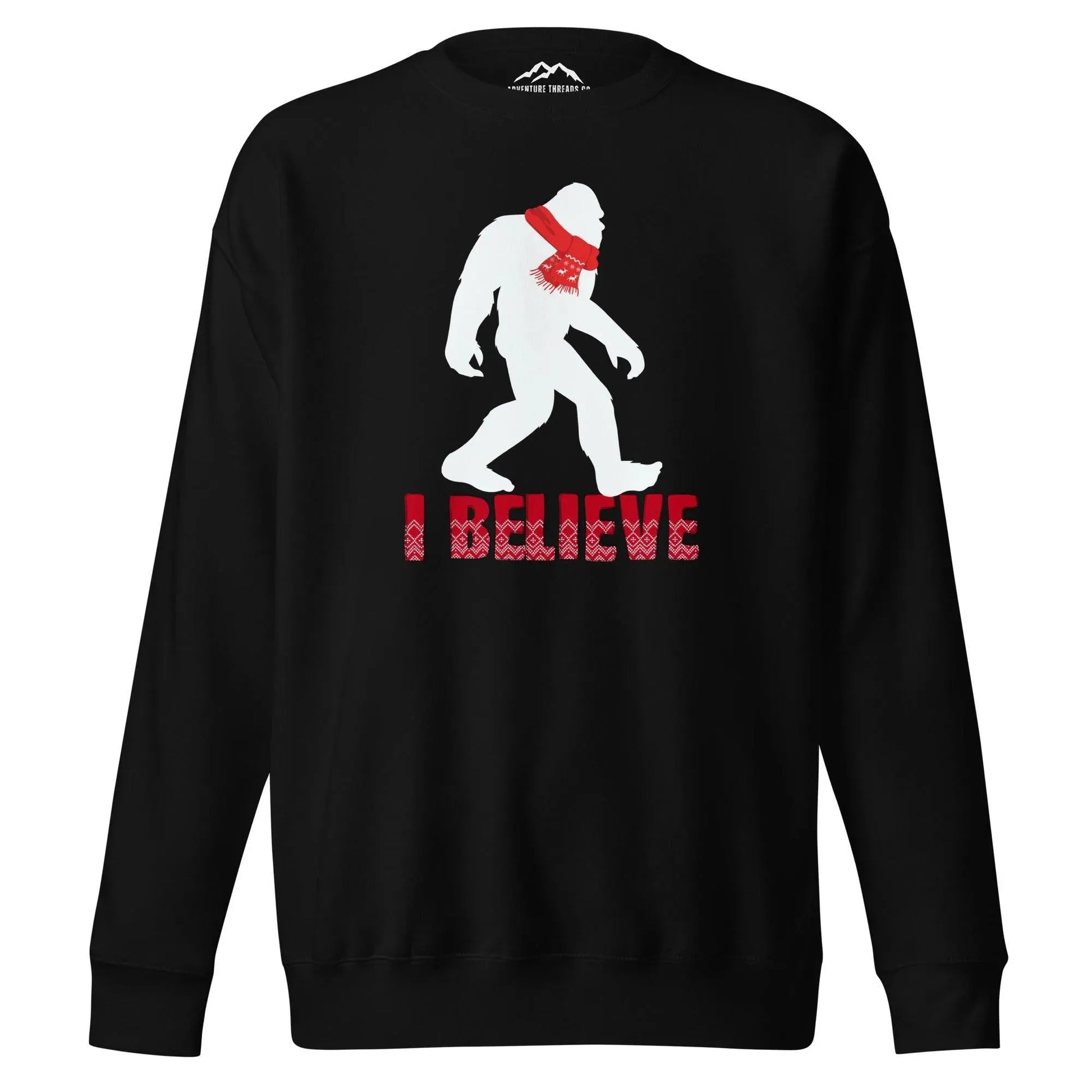 I Believe Sasquatch Holiday Premium Sweatshirt - Adventure Threads Company