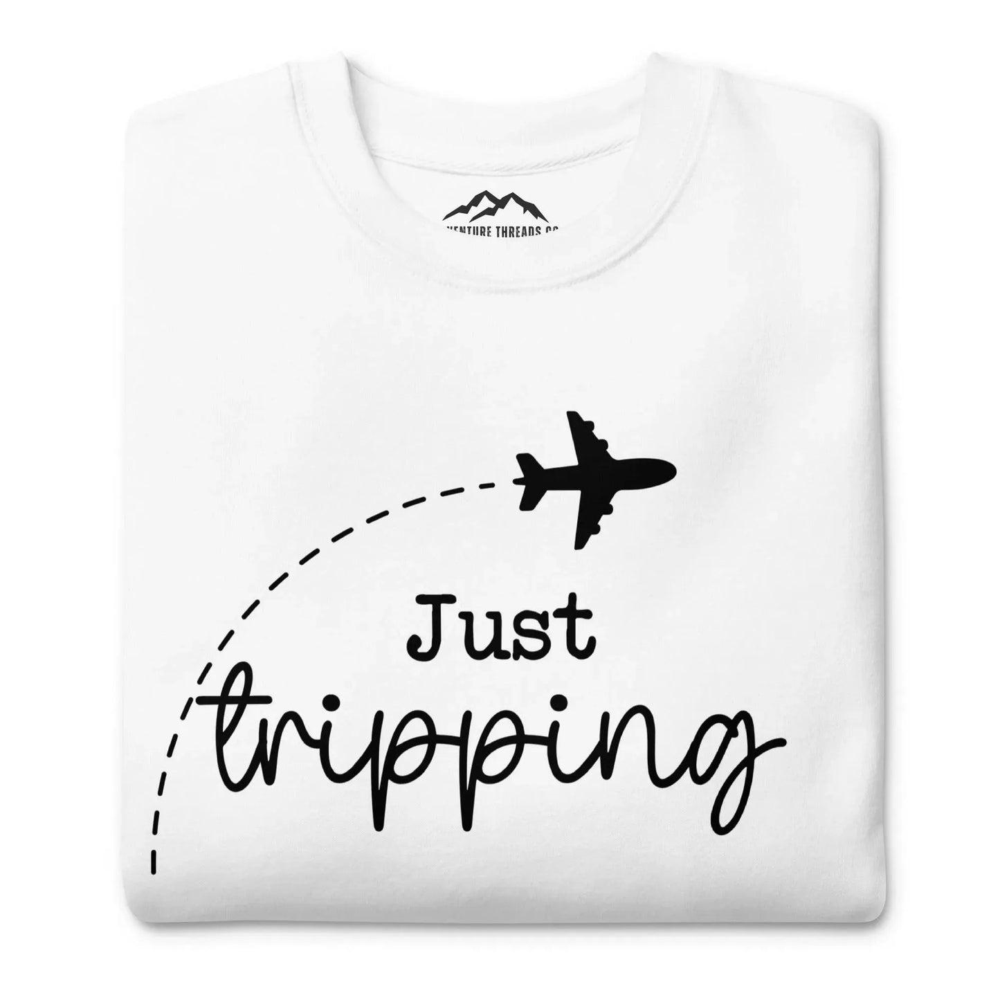 Just Tripping Travel Premium Sweatshirt - Adventure Threads Company