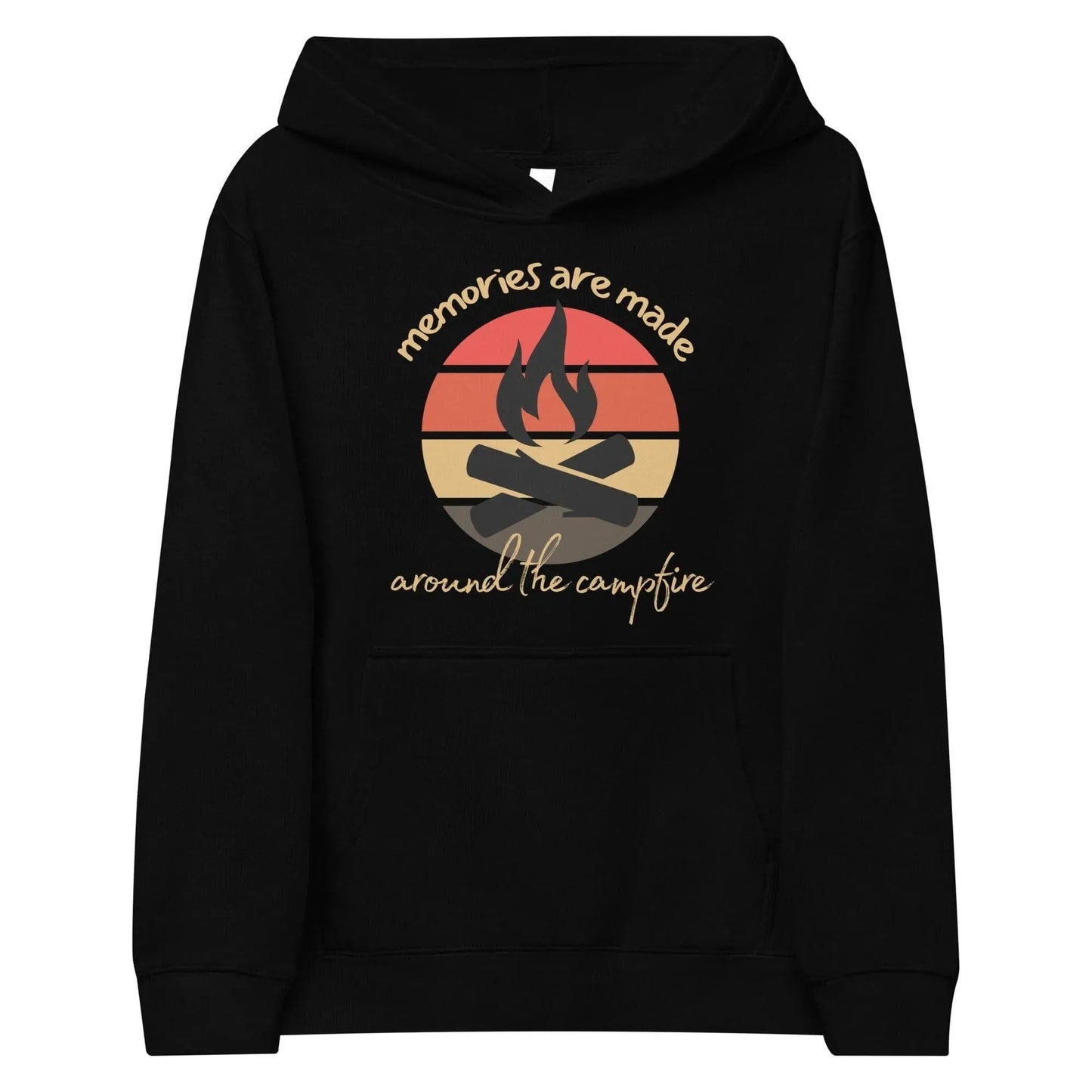 Memories Are Made Around The Campfire Kids Fleece Hoodie - Adventure Threads Company