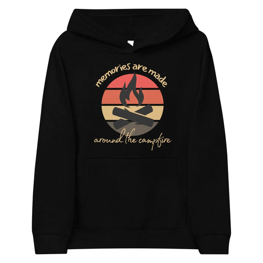 Memories Are Made Around The Campfire Kids Fleece Hoodie - Adventure Threads Company