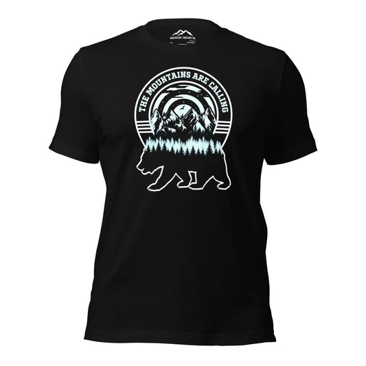Mountains Are Calling Bear Graphic T-Shirt - Adventure Threads Company