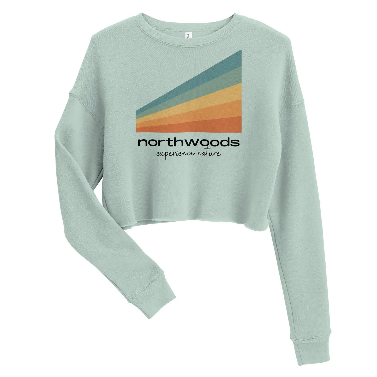 Northwoods Experience Nature Women's Crop Sweatshirt - Adventure Threads Company
