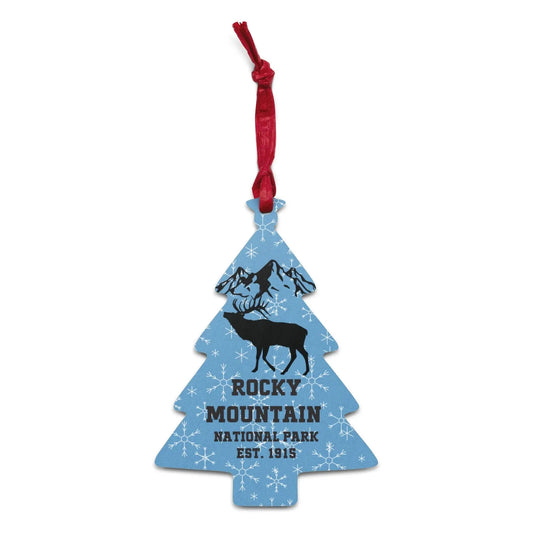 Rocky Mountain National Park Wooden Ornament - Adventure Threads Company