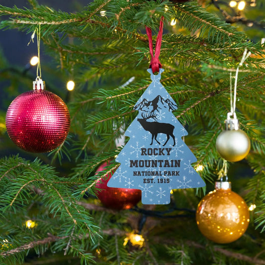 Rocky Mountain National Park Wooden Ornament - Adventure Threads Company
