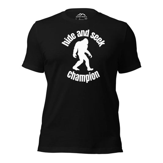 Sasquatch Hide and Seek Champion T-Shirt - Adventure Threads Company