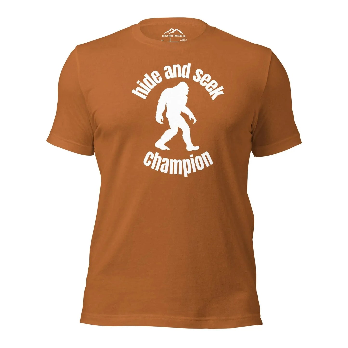 Sasquatch Hide and Seek Champion T-Shirt - Adventure Threads Company