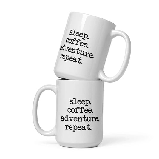 Sleep Coffee Adventure Mug - Adventure Threads Company
