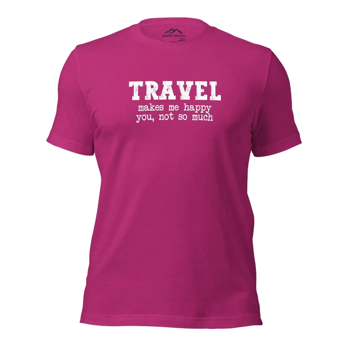 Travel Makes Me Happy T-Shirt - Adventure Threads Company