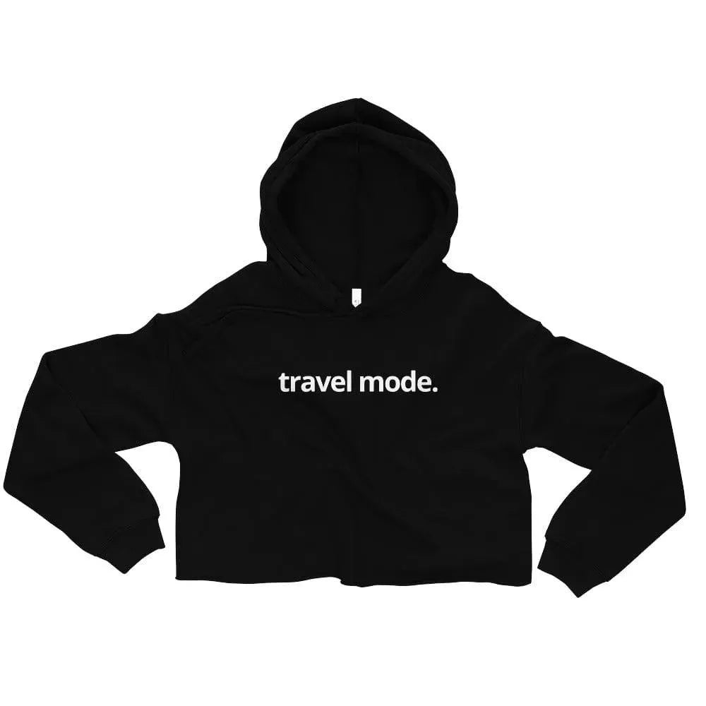 Travel Mode Women's Crop Hoodie - Adventure Threads Company