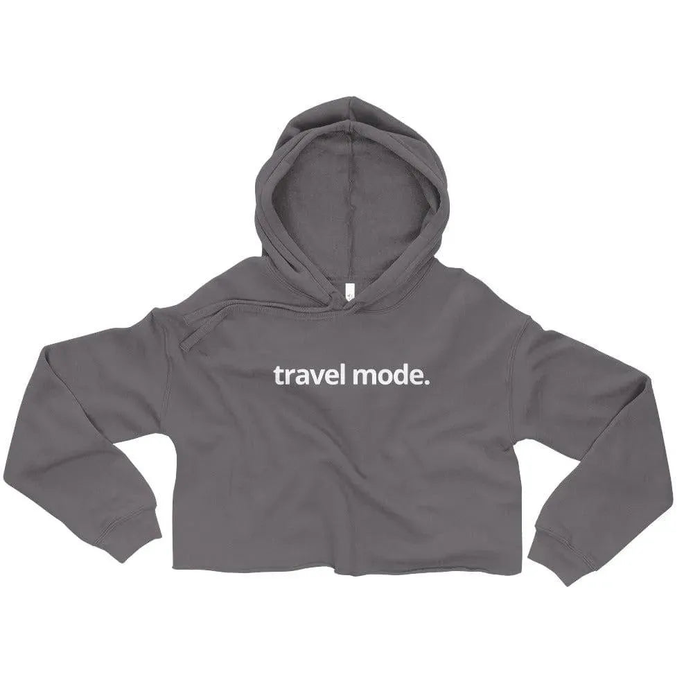 Travel Mode Women's Crop Hoodie - Adventure Threads Company