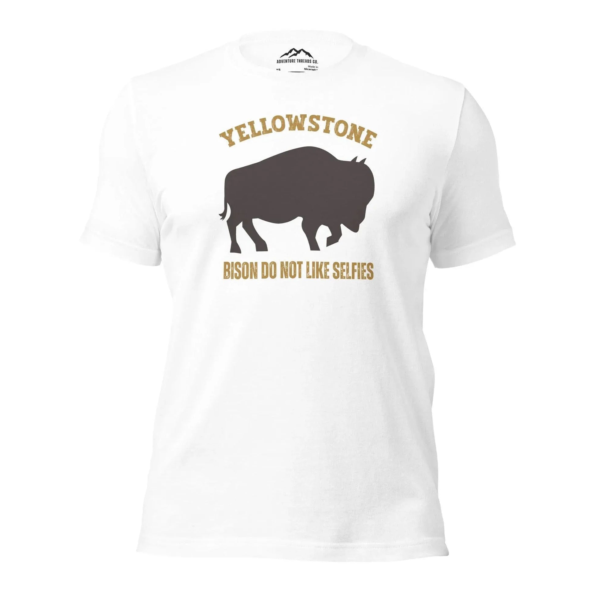 Yellowstone Bison Do Not Like Selfies T-shirt - Adventure Threads Company