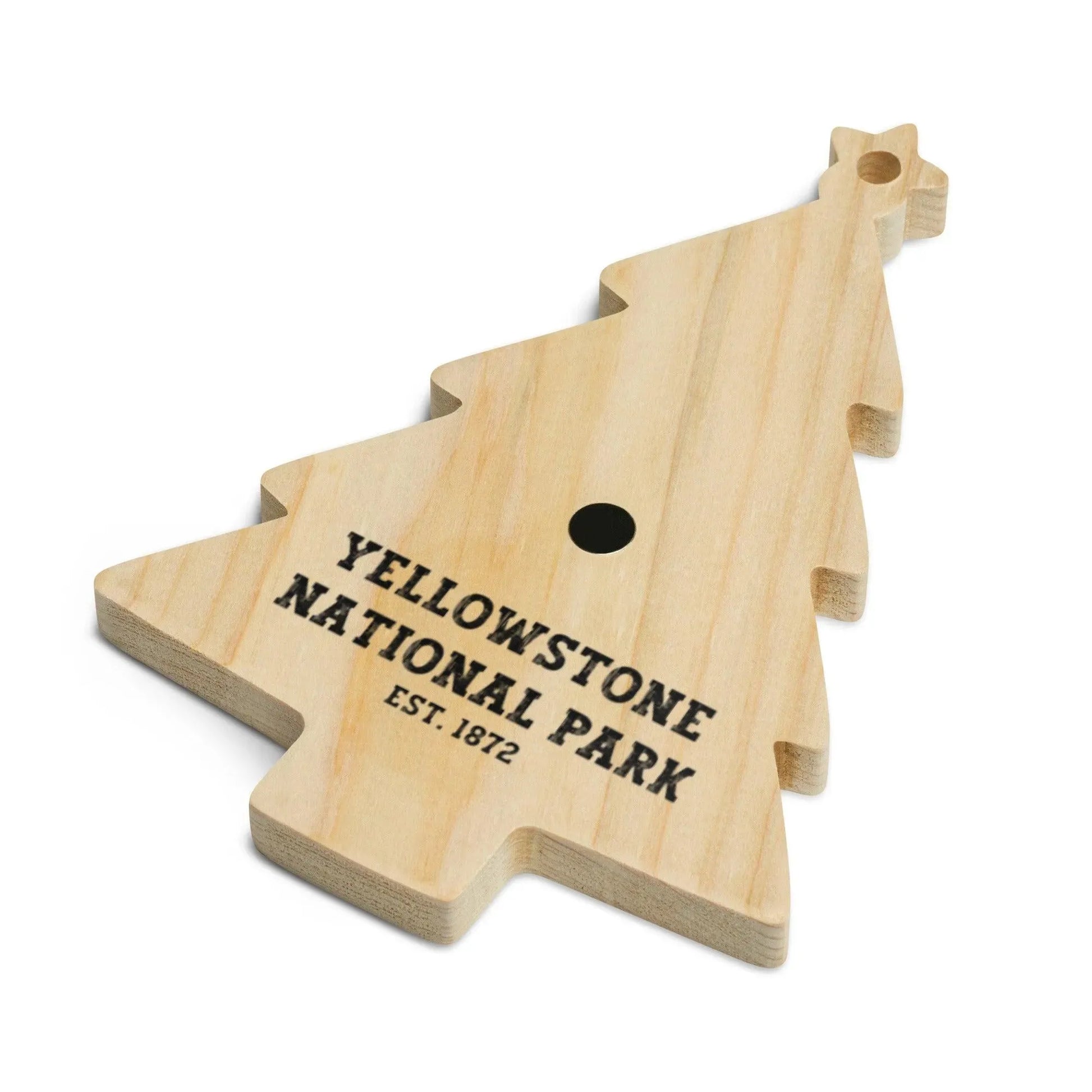 Yellowstone Fluffy Cows Wooden Ornament - Adventure Threads Company