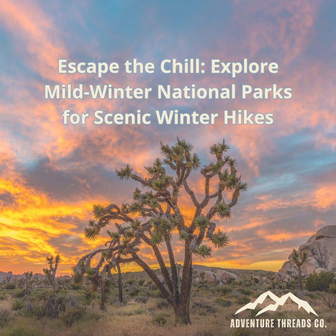 Escape the Chill: Explore Mild-Winter National Parks for Scenic Winter Hikes - Adventure Threads Company