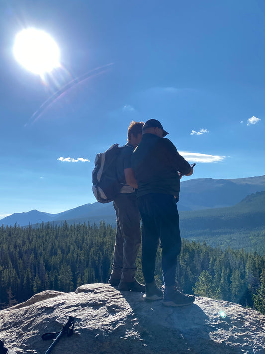 Father and Son Rocky Mountain National Park