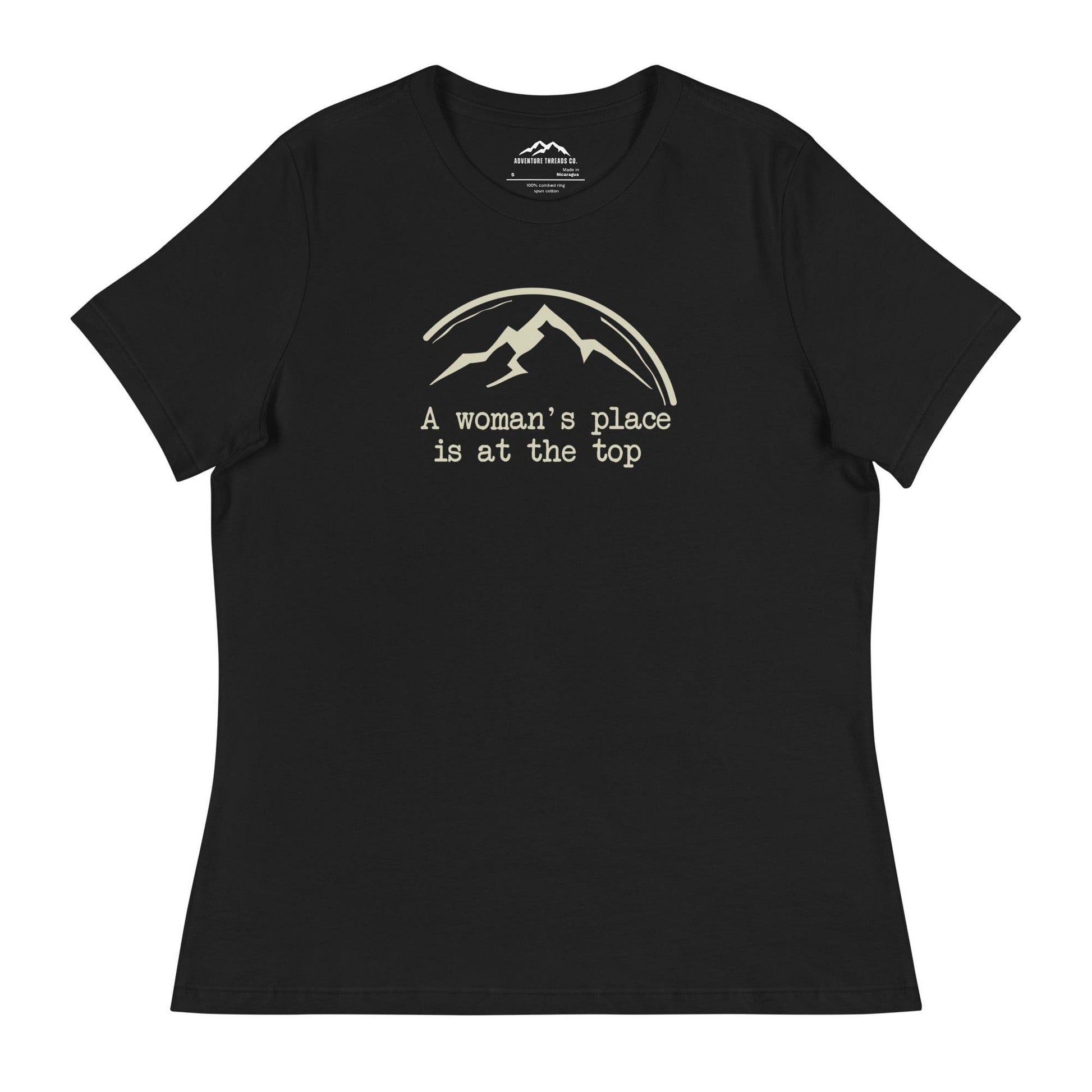 A Woman's Place Is At The Top Women's Relaxed T-Shirt - Adventure Threads Company