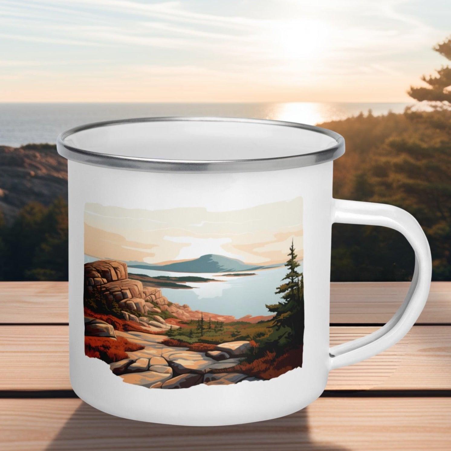 Acadia National Park Enamel Mug - Adventure Threads Company