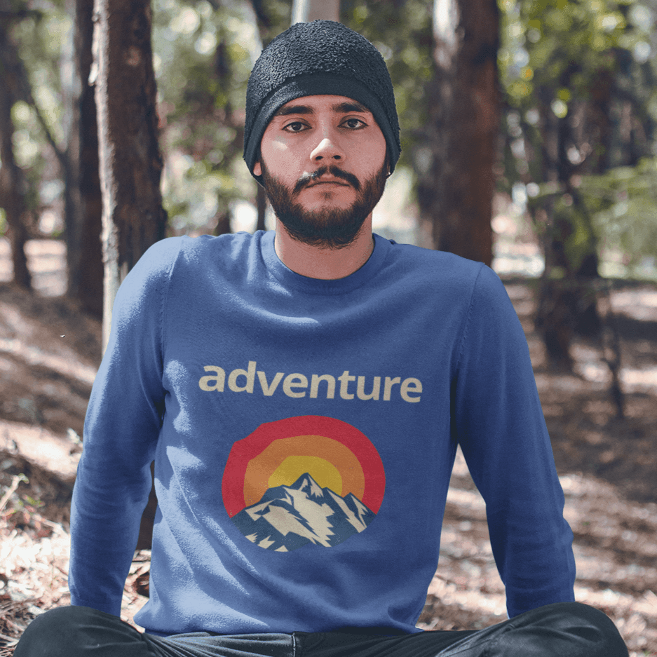 Adventure Mountain Premium Sweatshirt - Adventure Threads Company