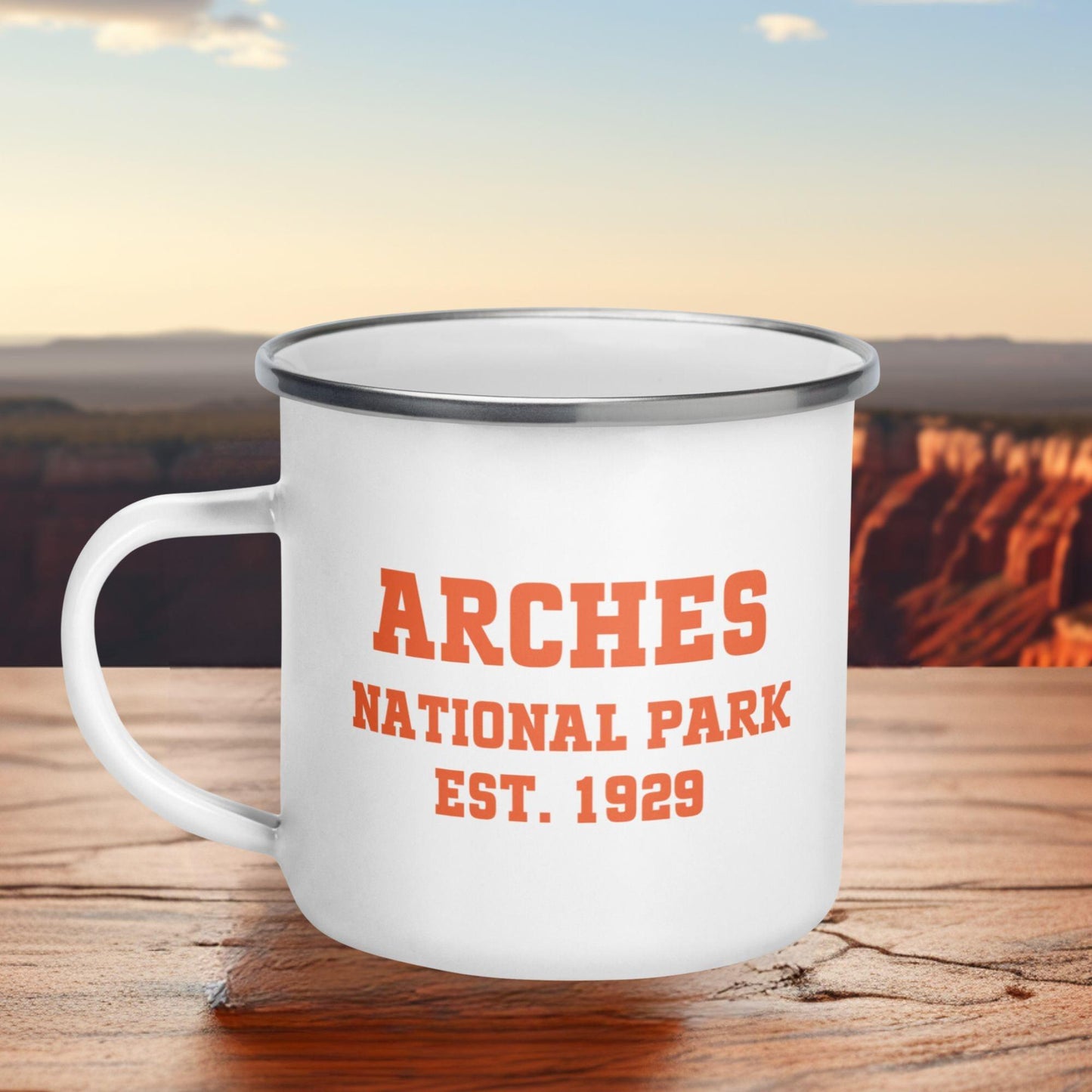 Arches National Park Enamel Mug - Adventure Threads Company