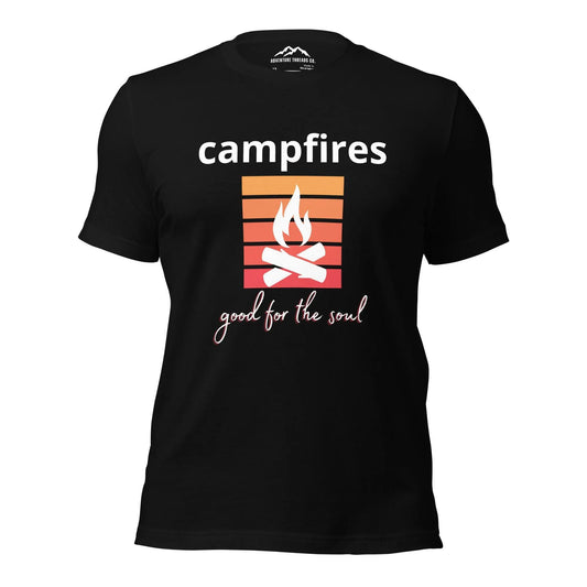 Campfires Good For the Soul T-Shirt - Adventure Threads Company