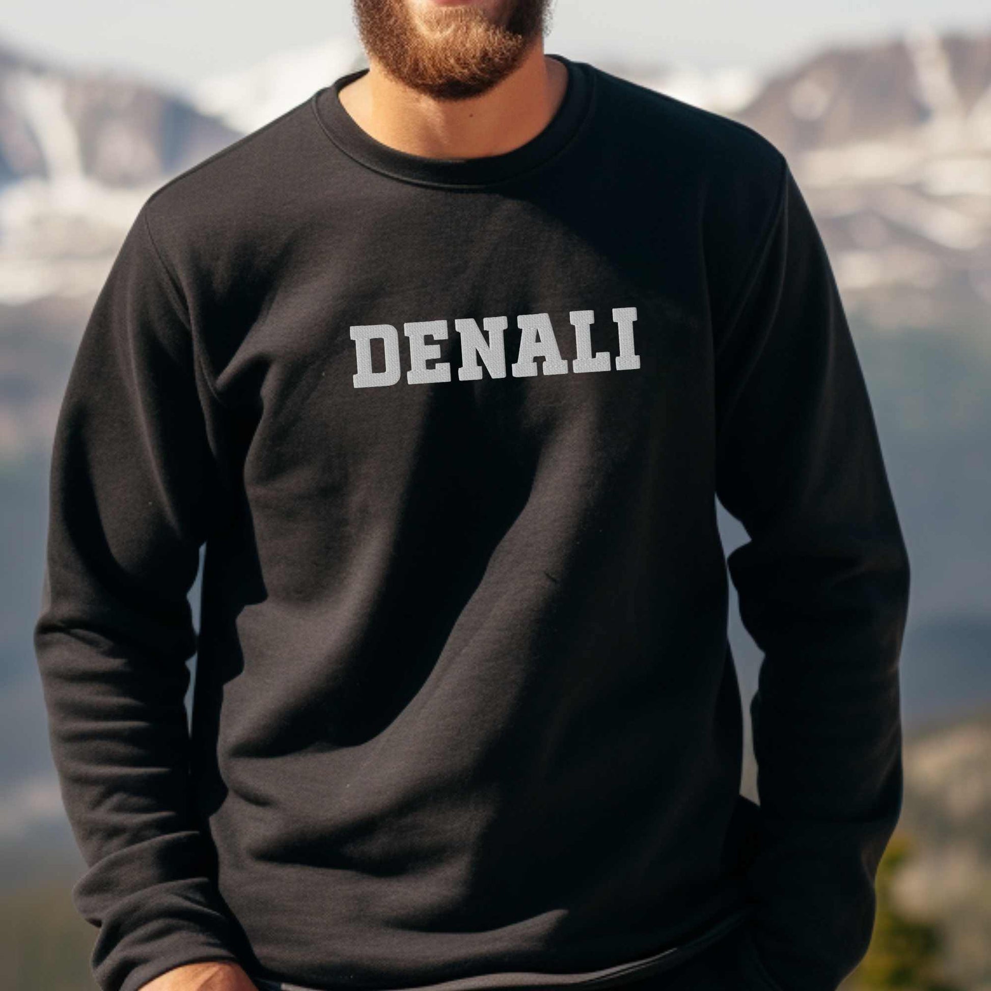 Denali Embroidered Premium Sweatshirt - Adventure Threads Company