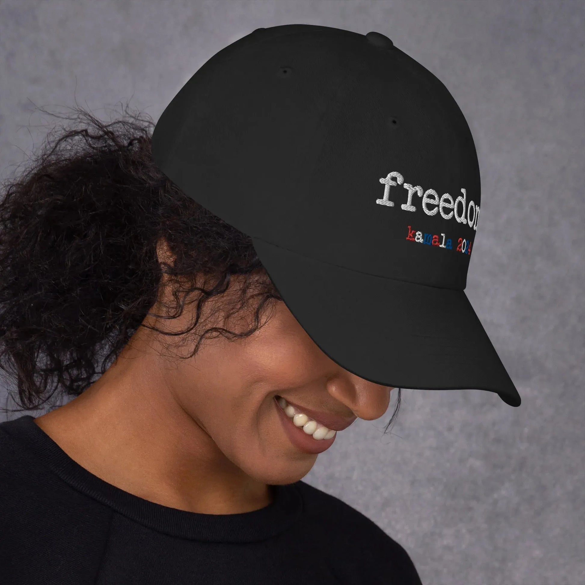 Freedom. Kamala 2024 Embroidered Dad Hat - Adventure Threads Company