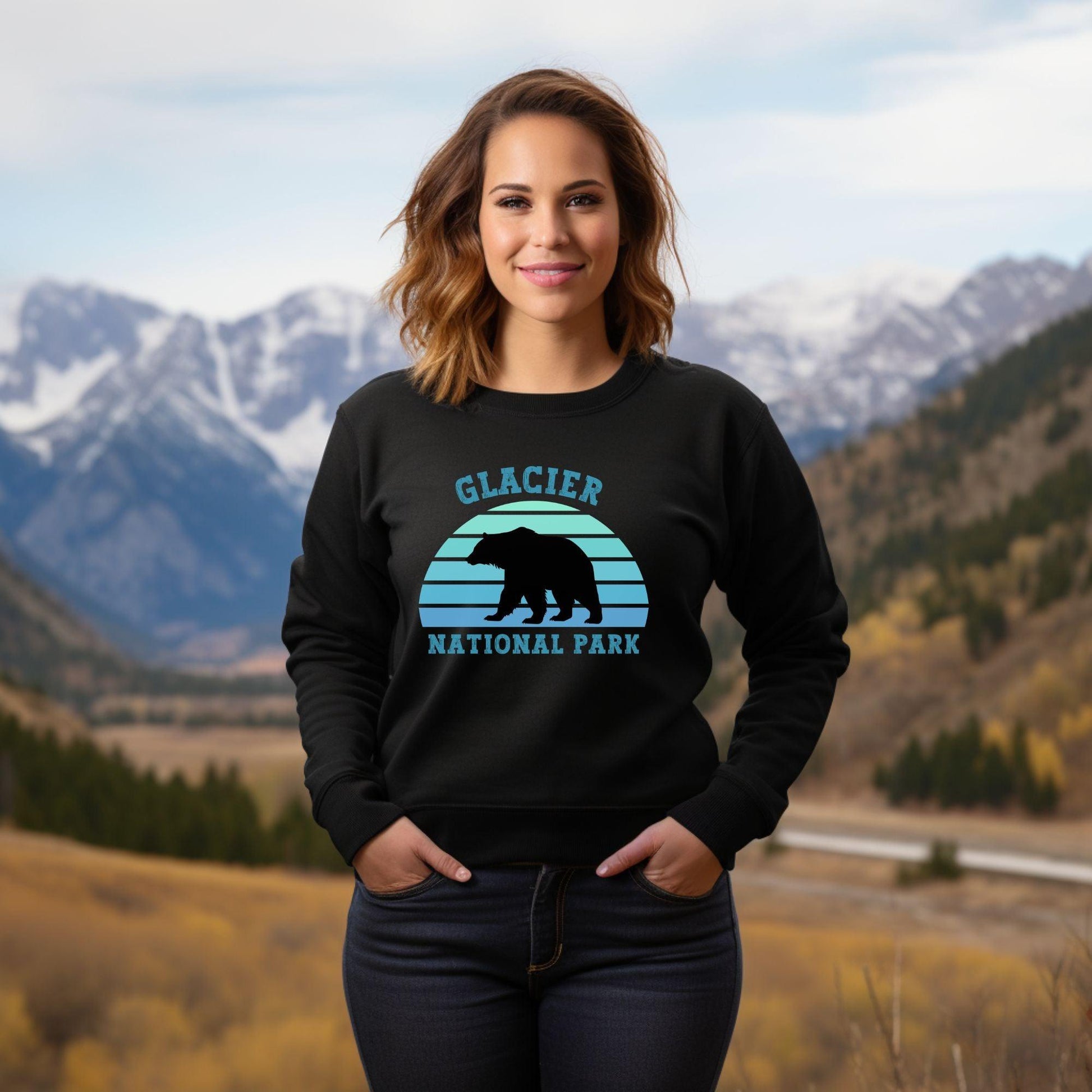 Glacier National Park Premium Sweatshirt - Adventure Threads Company
