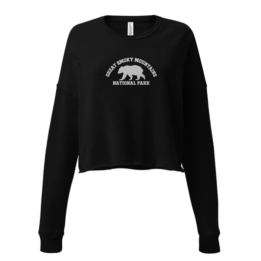 Great Smoky Mountain National Park Embroidered Crop Sweatshirt - Adventure Threads Company