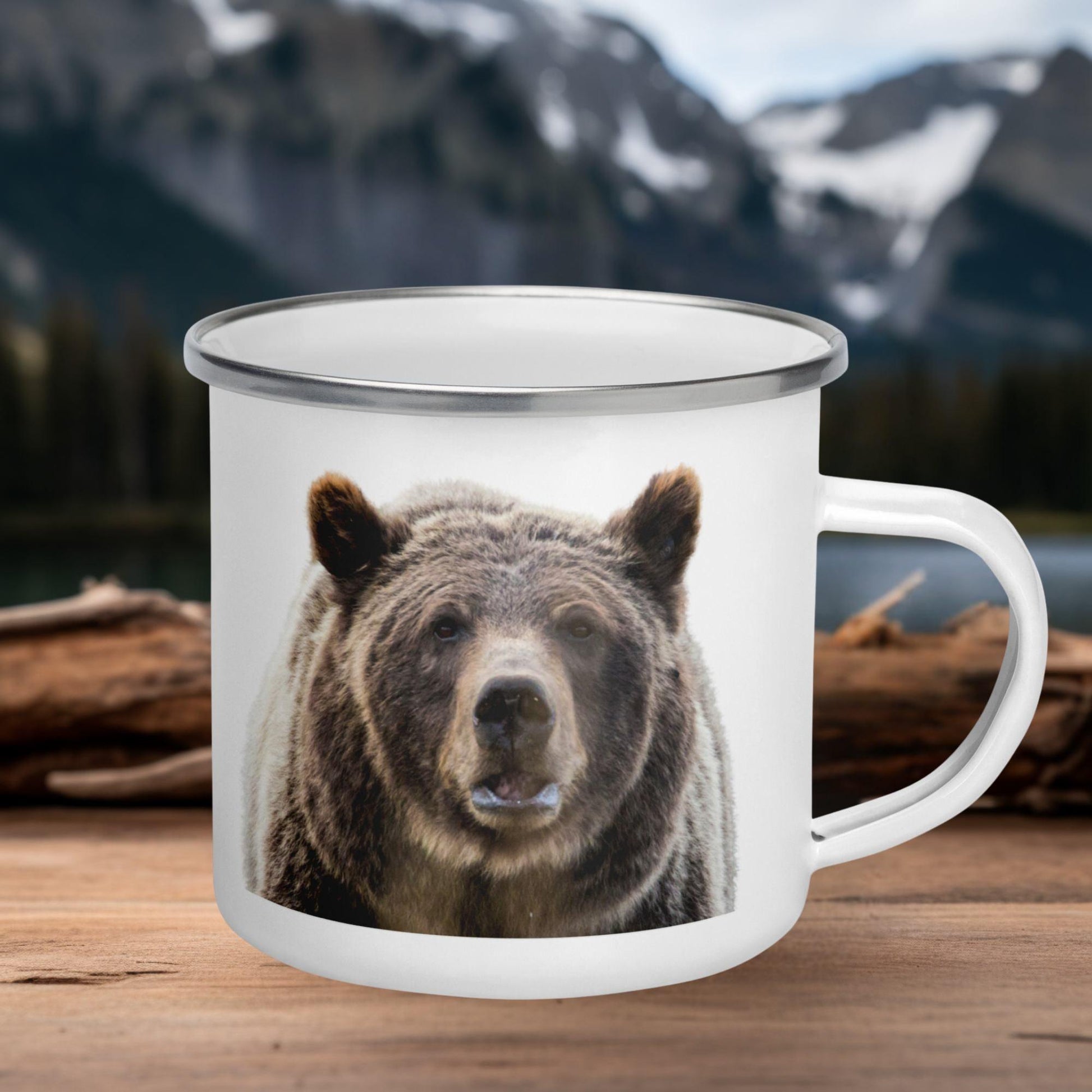 Grizzly 399 Enamel Mug - Adventure Threads Company