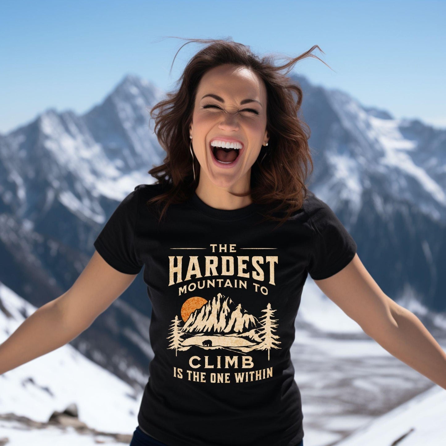 Hardest Mountain Is Within T-Shirt - Adventure Threads Company