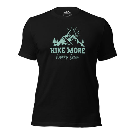 Hike More, Worry Less T-Shirt - Adventure Threads Company