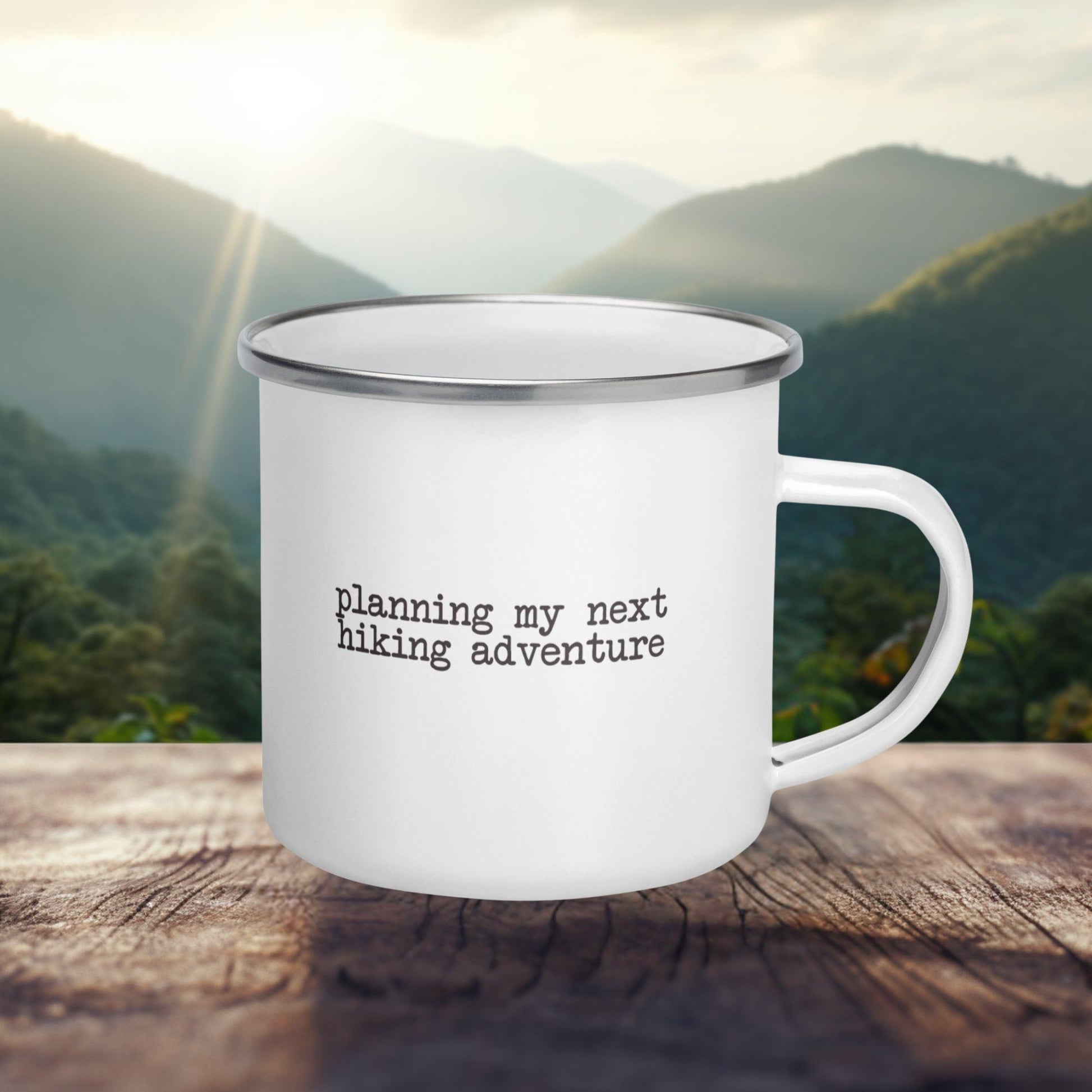 Hiking Adventure Enamel Mug - Adventure Threads Company