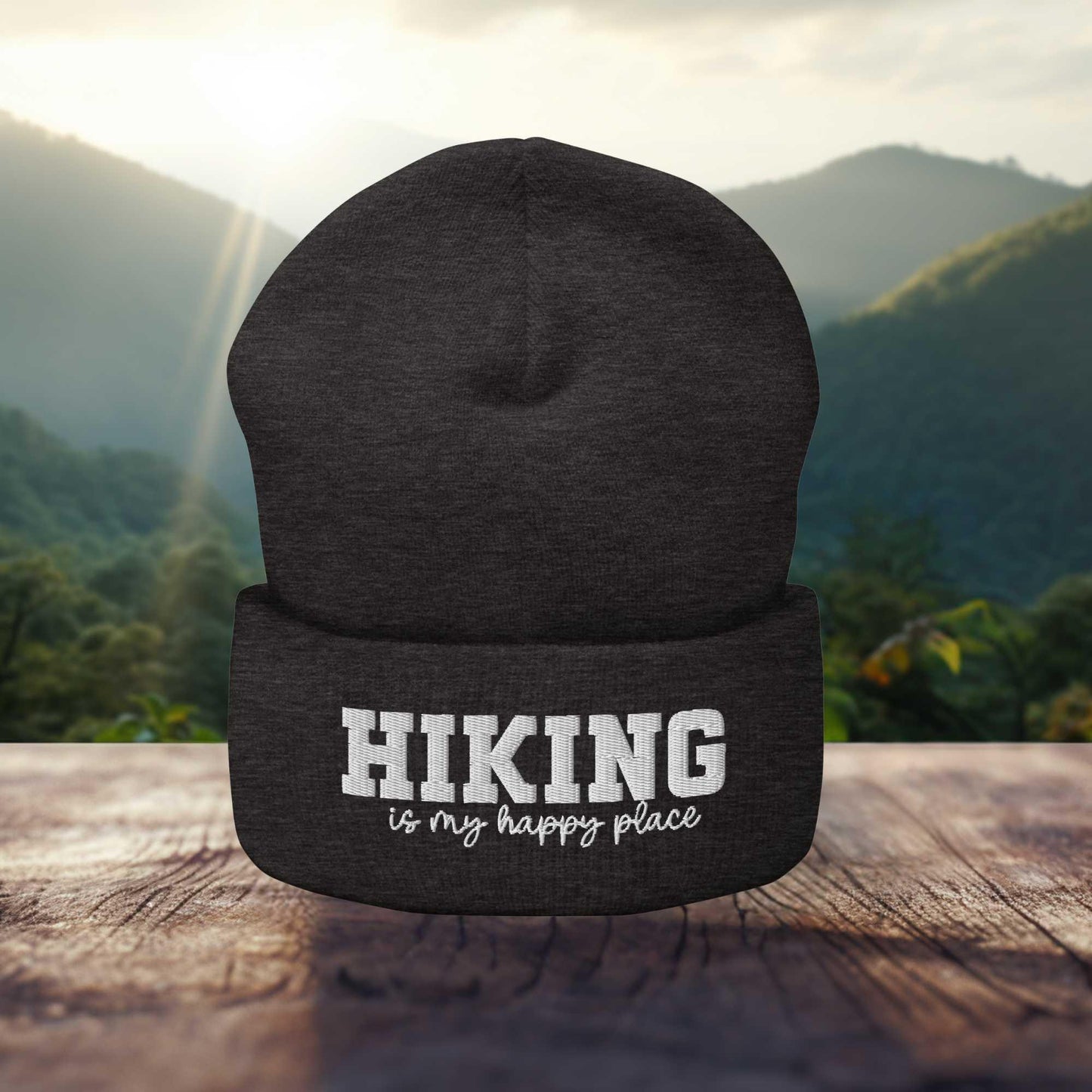 Hiking is my Happy Place Beanie - Adventure Threads Company