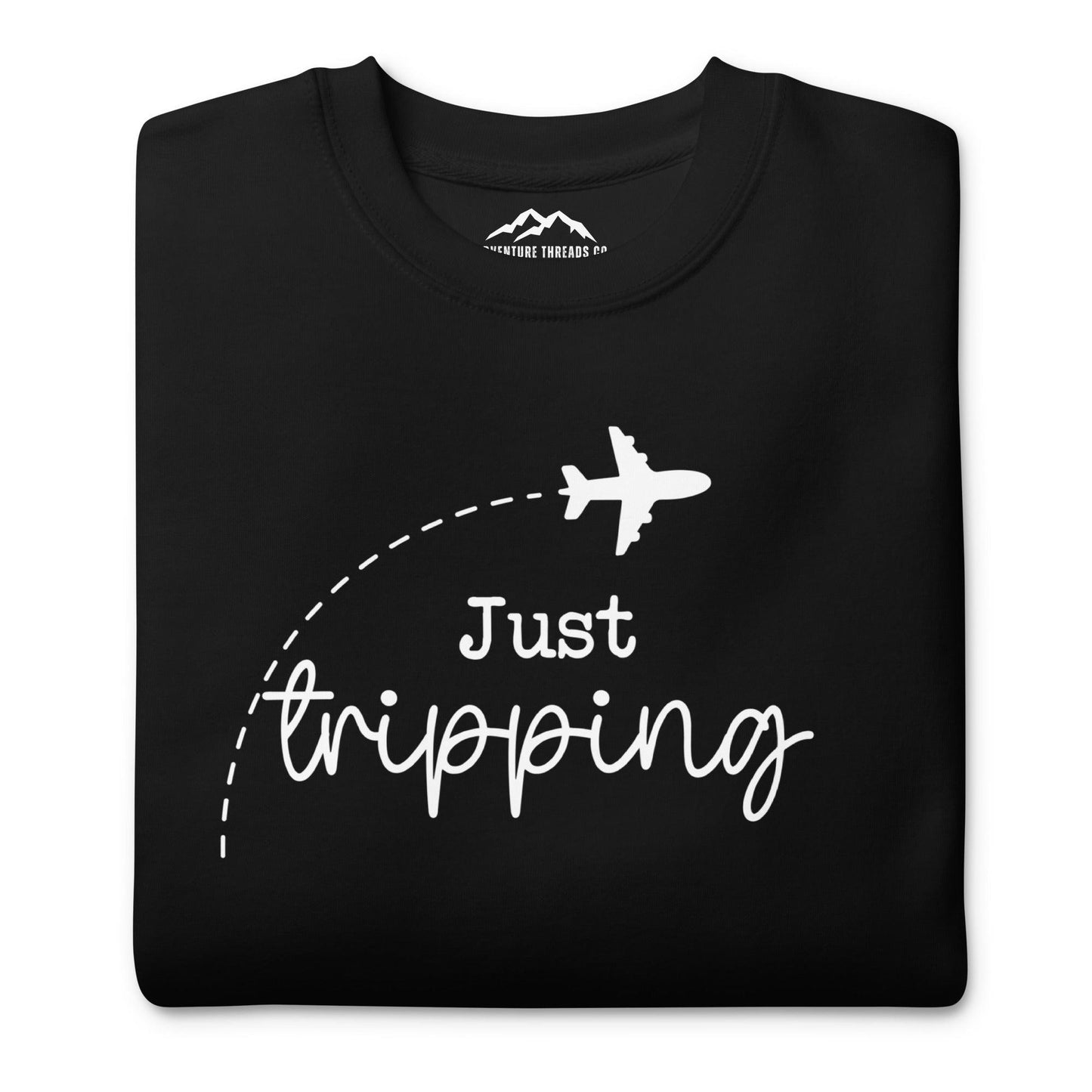 Just Tripping Travel Premium Sweatshirt - Adventure Threads Company