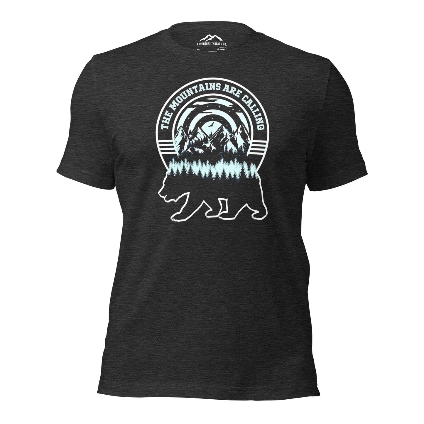 Mountains Are Calling Bear Graphic T-Shirt - Adventure Threads Company