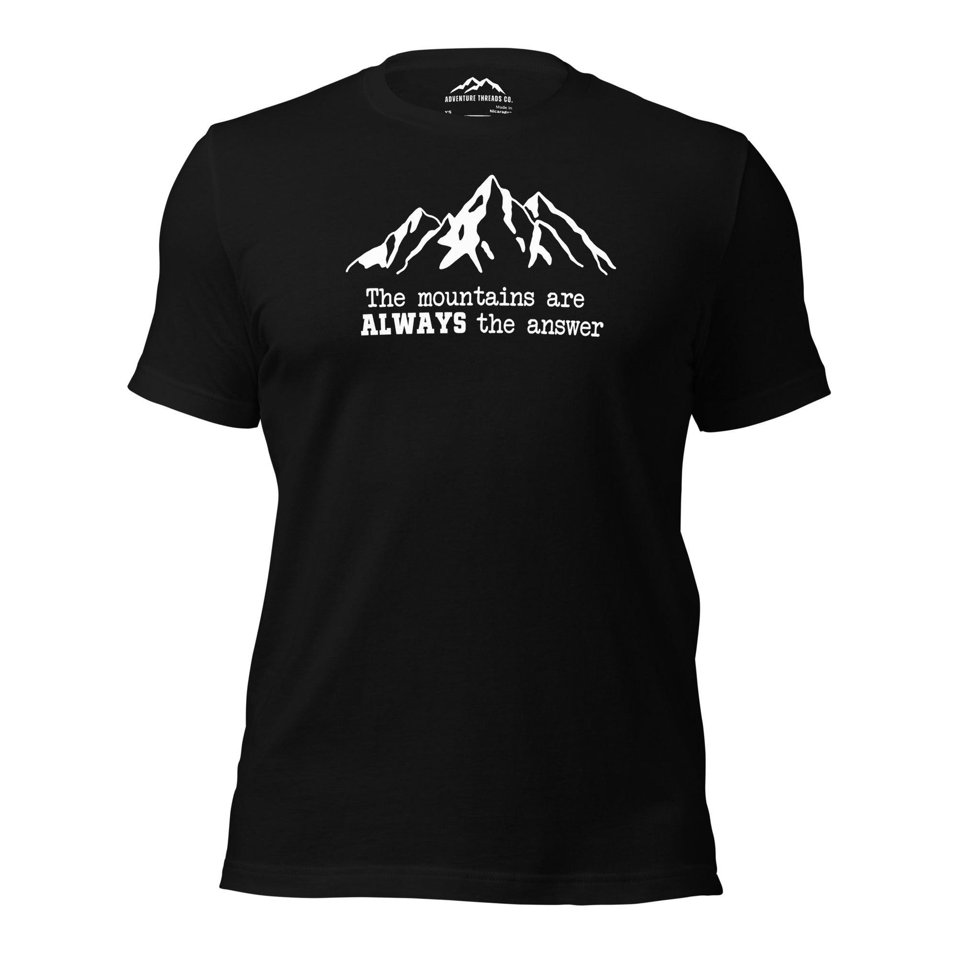 Mountains are the Answer T-Shirt - Adventure Threads Company