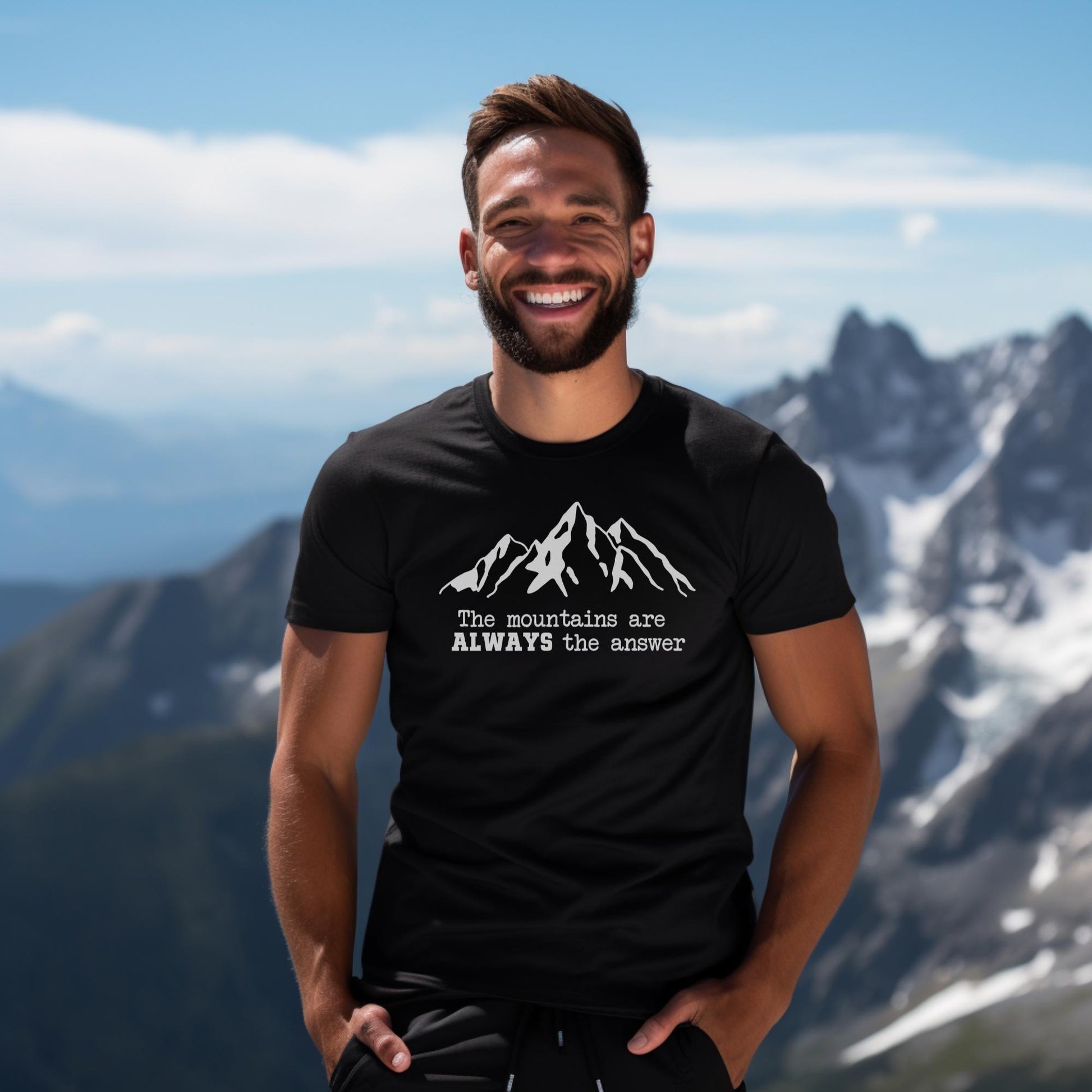 Mountains are the Answer T-Shirt - Adventure Threads Company