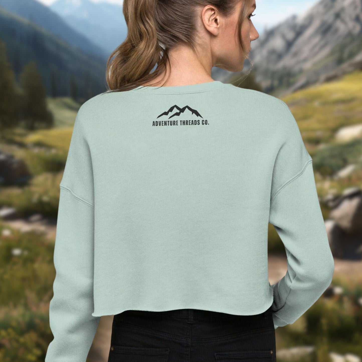 Northwoods Experience Nature Women's Crop Sweatshirt - Adventure Threads Company